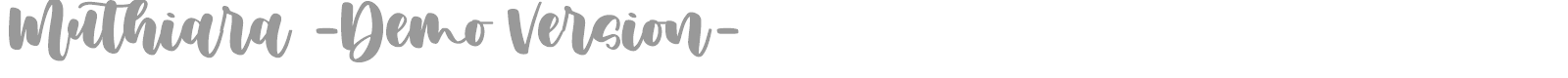 Muthiara font preview